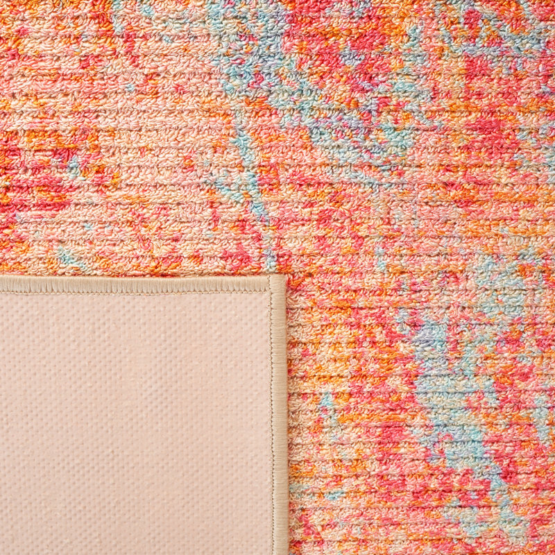 Orren Ellis Migneco Abstract Orange Area Rug & Reviews Wayfair